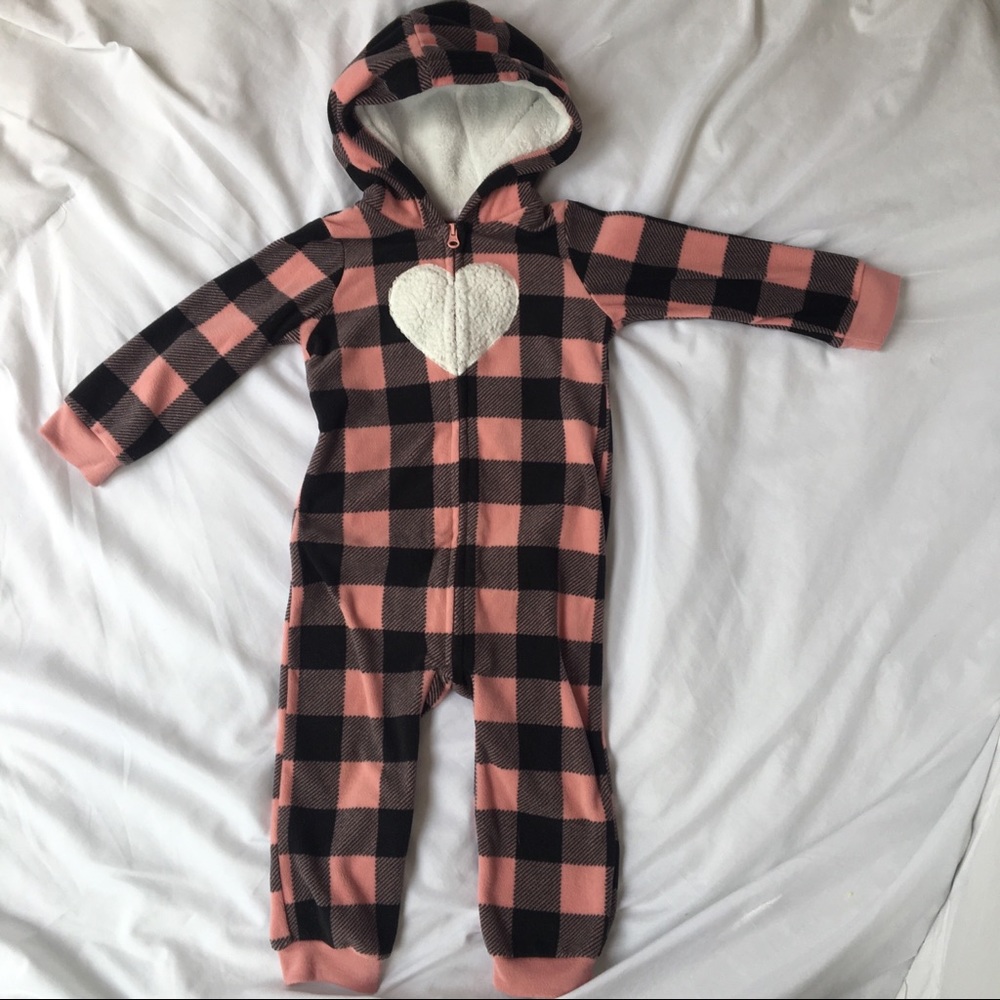 Carter’s Fleece Girls Coveralls, 24 Months Outfit